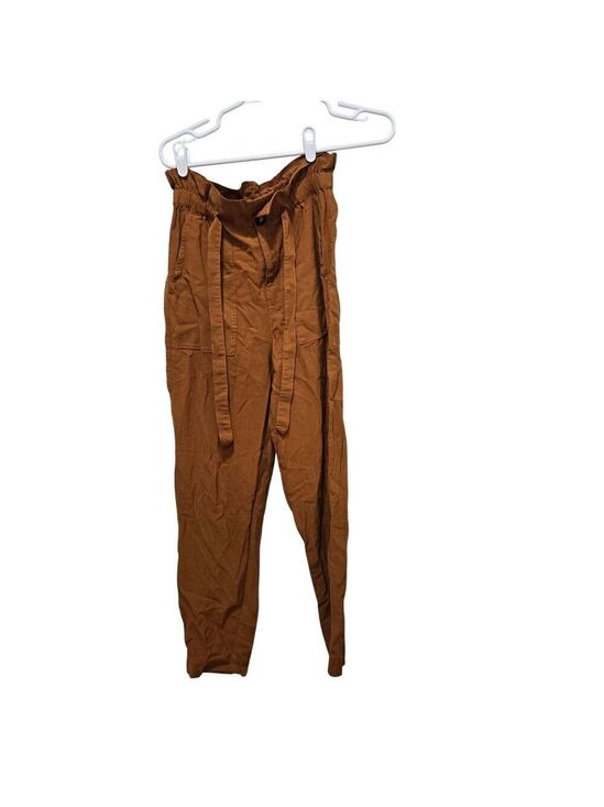 Madewell Pants - Madewell Paperbag Waist Pants XS Rust Tie Waist Tapered